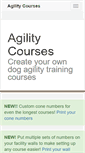 Mobile Screenshot of agilitycourses.com